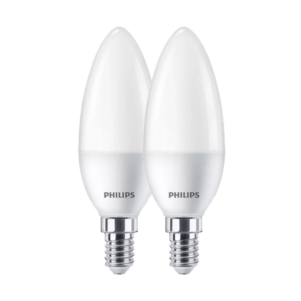 Philips Elektripirn Küünal E 7 W E14 806 lm Ø 3,8x11,4cm 2tk (4000 K)