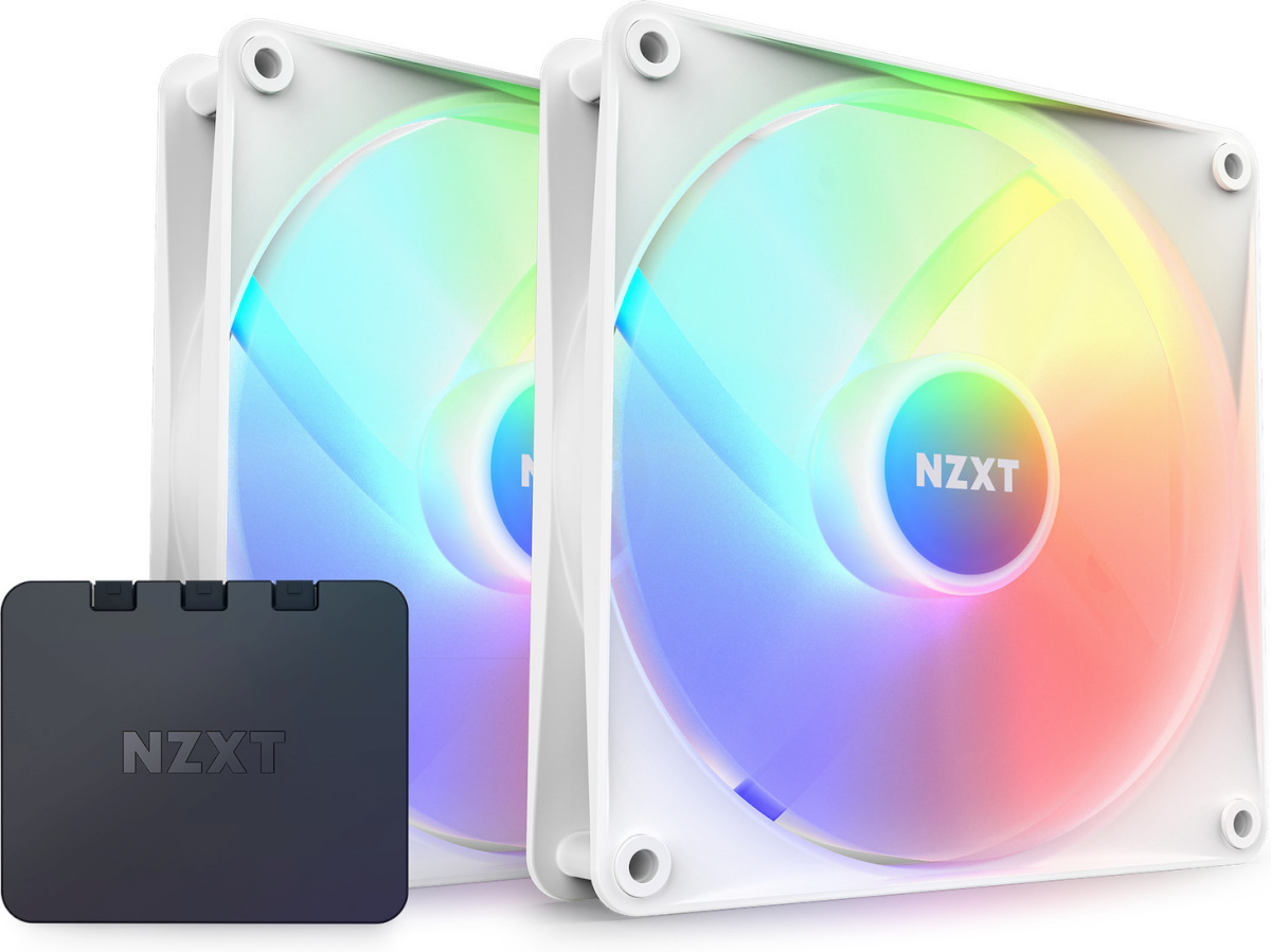 NZXT F140 RGB Core kaksikpakk, 140 mm, valge, 2 tk.