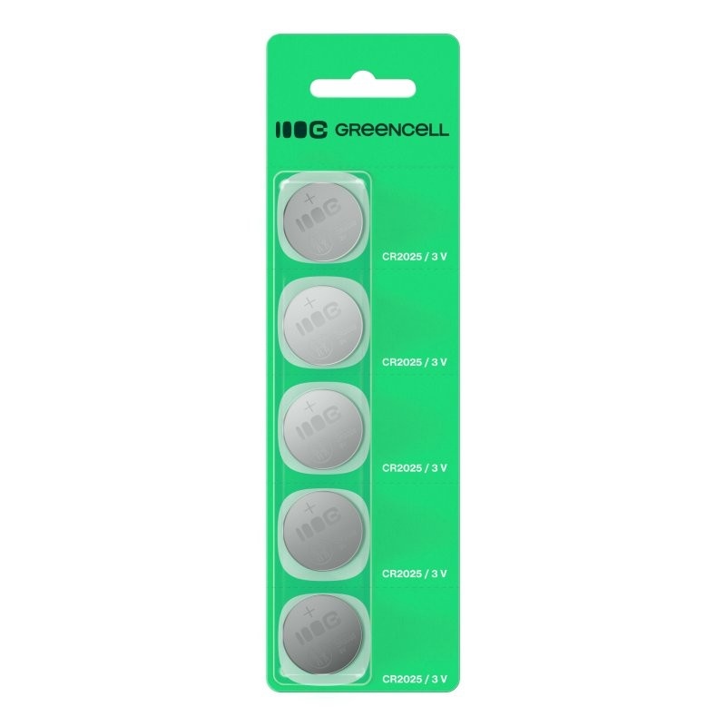 Green Cell patarei Button 5x CR2025