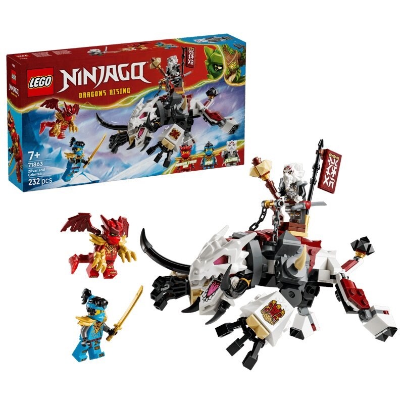 Lego klotsid Ninjago 71863 - Zilvar i smocza bestia Grimtak