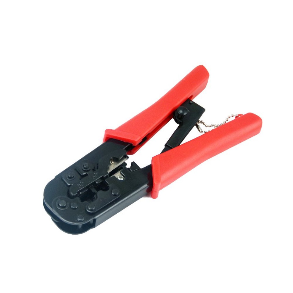 Gembird kaablitangid Universal Modular Crimping Tool RJ45/RJ12/RJ11, must/punane