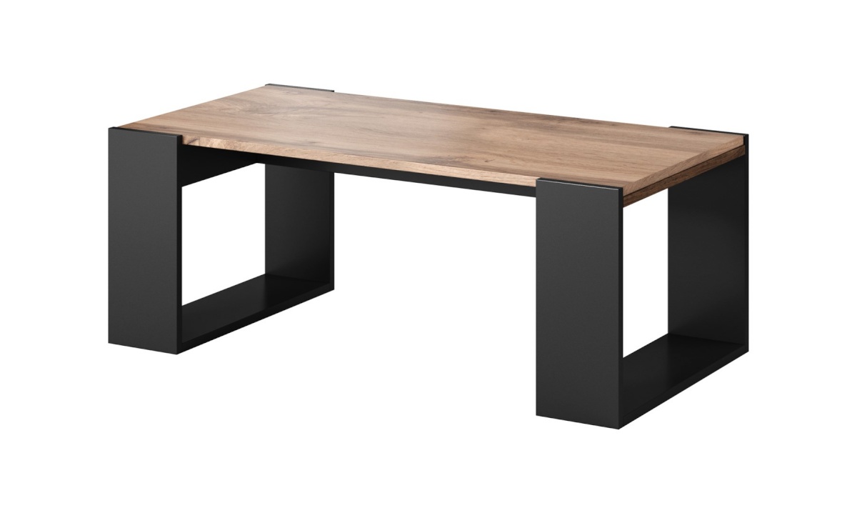 Cama Meble diivanilaud Bench/table WOOD 120x54,5x46 oak wotan + anthracite