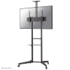 NeoMounts FL50-550BL1 TV trolley - 37-70" - max 50 kg - manual h 128,5-145 cm - VESA 100x100-600x400 - incl. cam/hardware shelf - must