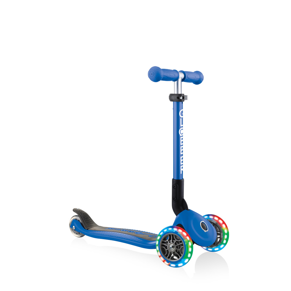 Globber tõukeratas Junior Foldable Lights 2+ 50kg (437-100), sinine