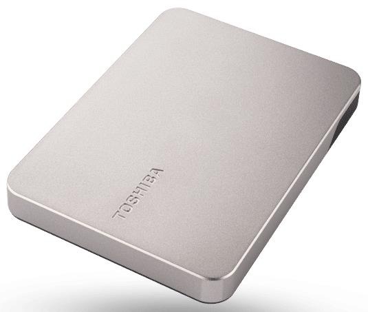 Toshiba Storage Canvio Flex 2TB, Externe HDD (hellsilber, USB-C / USB-A)