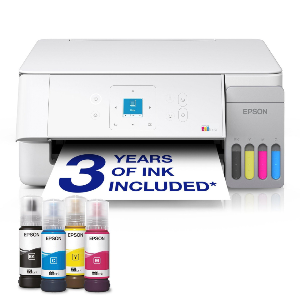 Epson printer EcoTank ET-2926 (valge, USB, WLAN, Scan, Copy)
