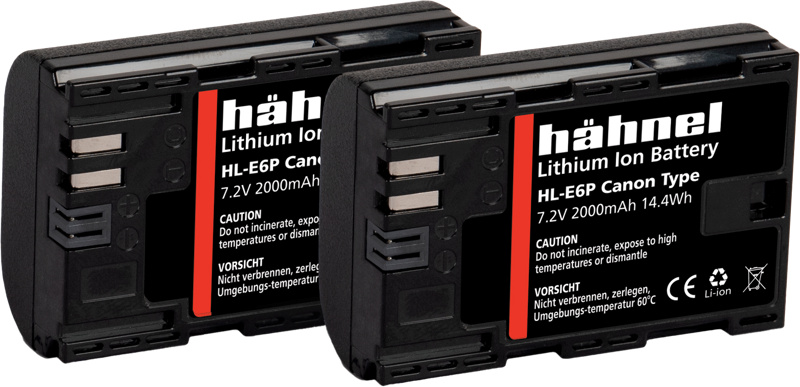 Hähnel aku Canon HL-E6P / LP-E6P Twin Pack (2000mAh)