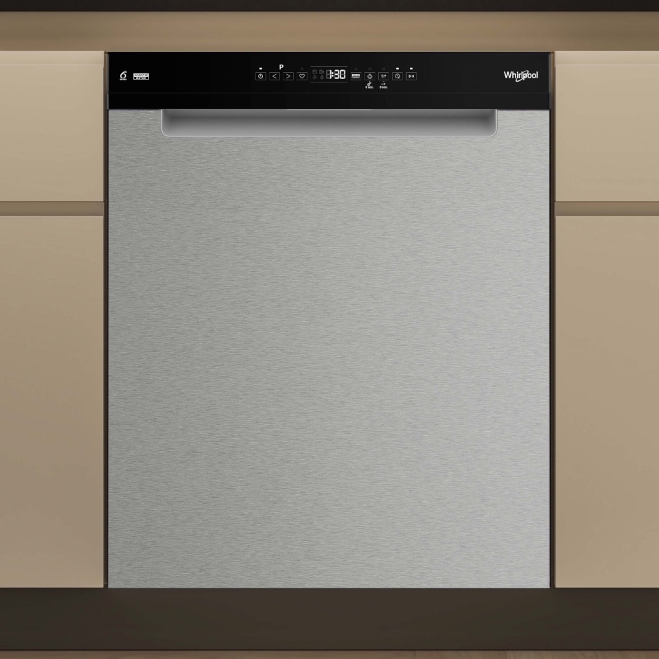 Whirlpool nõudepesumasin W7U HP33 X, roostevaba teras