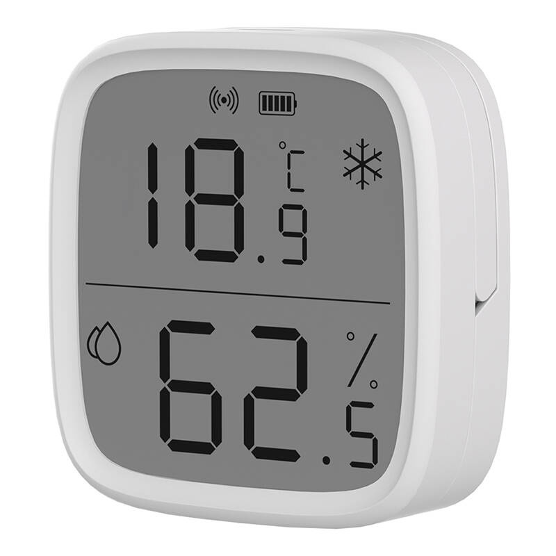 Sonoff temperatuuri- ja niiskusandur SNZB-02D Smart Temperature and Humidity Sensor ZigBee, LCD, valge