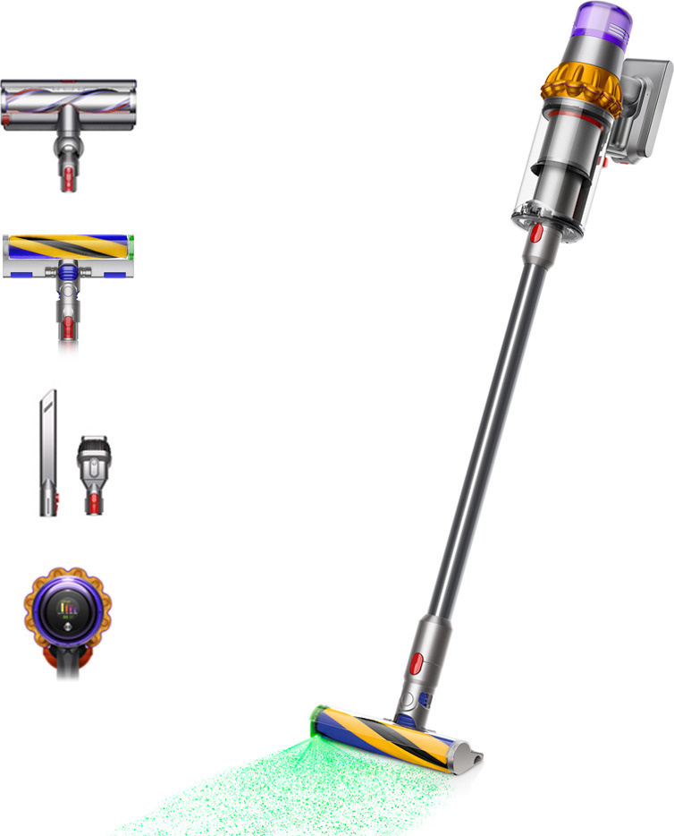 Dyson varstolmuimeja V15 Detect Absolute, hall/kollane