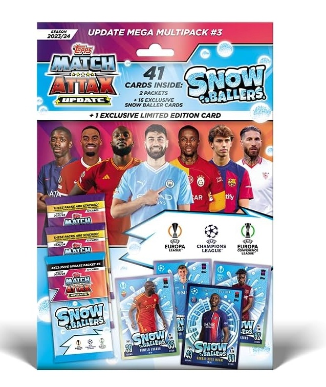 Topps jalkakaardid Match Attax 2023/24 - Update Mega Multipack #3 Snow Ballers