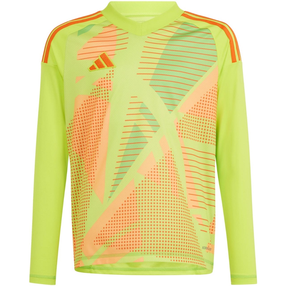 Adidas Teamwear T-särk Bramkarska lastele Tiro 24 Competition Long Sleeve Goalkeeper laimiroheline IU0294 suurus 116cm