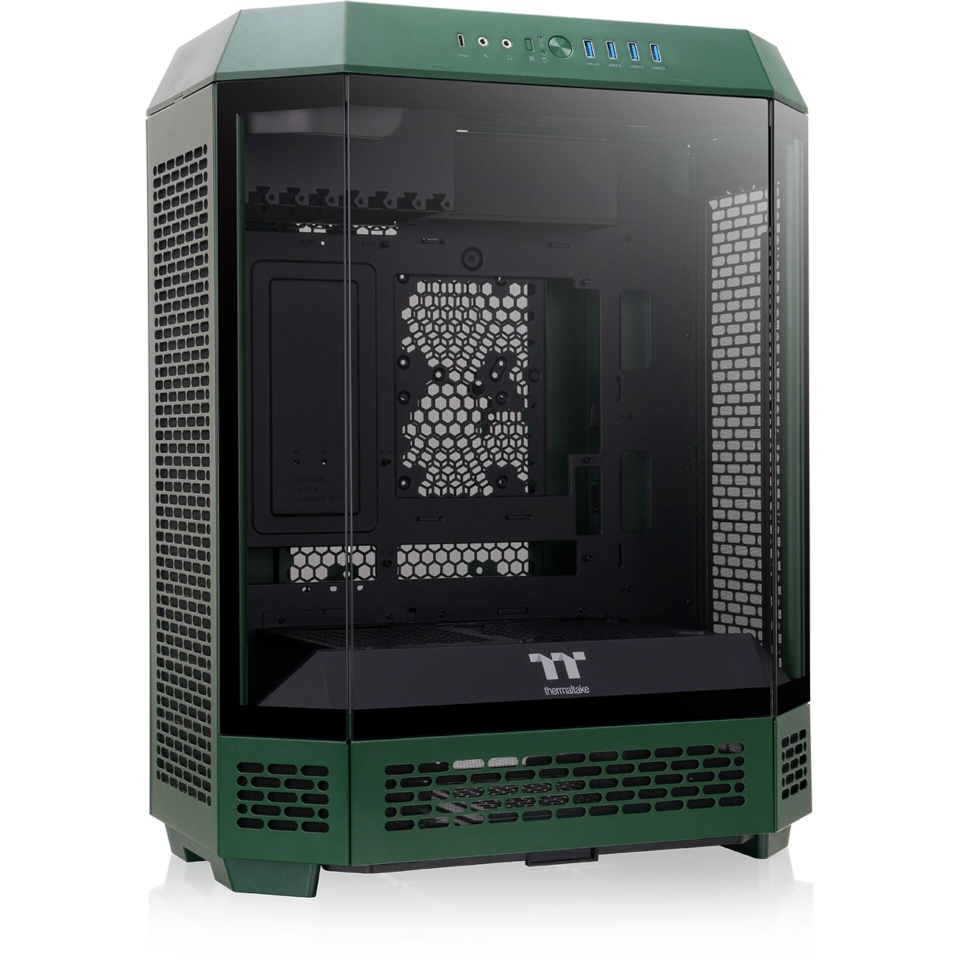 Thermaltake korpus The Tower 600 (dunkelgrün, Tempered Glass x 3)