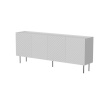 Cama Meble puhvetkapp LUCCA 4D chest of drawers, 200x40x80, valge