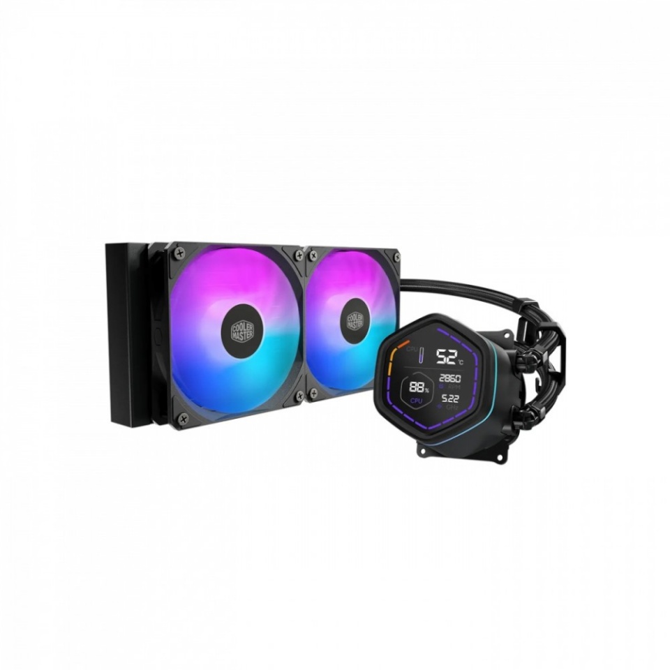 Cooler Master jahutus CPU water cooling MasterLiquid Core Nex Digital 240 ARGB must