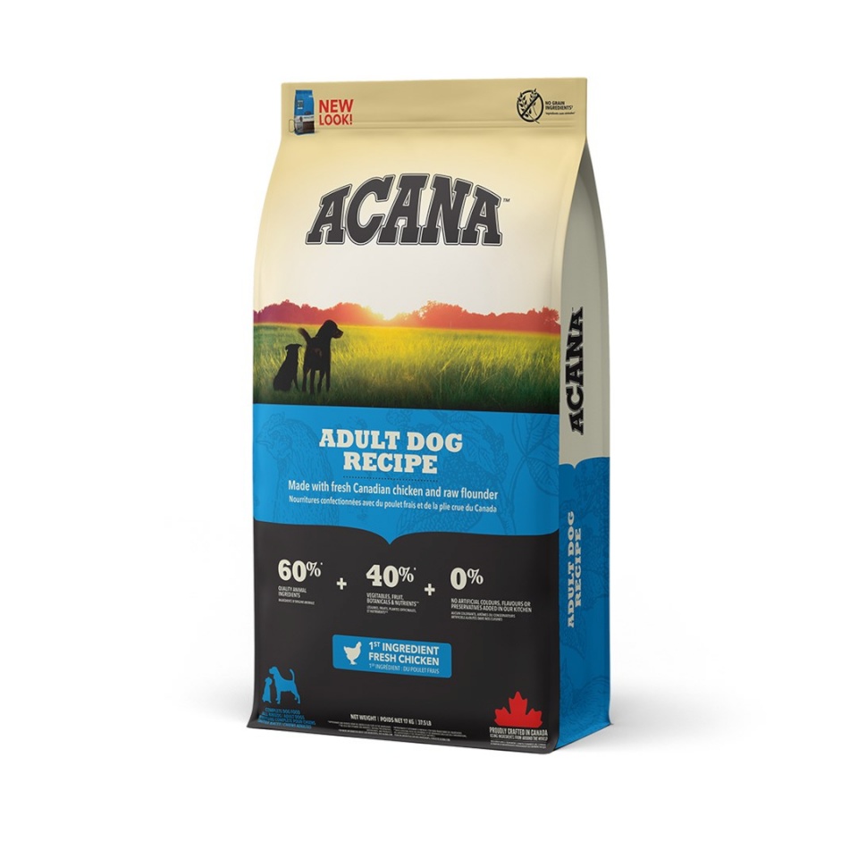Acana kuivtoit koerale Heritage Adult Dog, 17kg