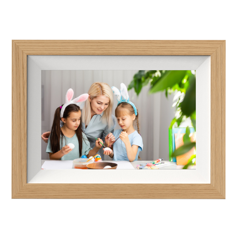 Braun digitaalne pildiraam pruun DigiFrame 10W WiFi buche+weißes Passepartout