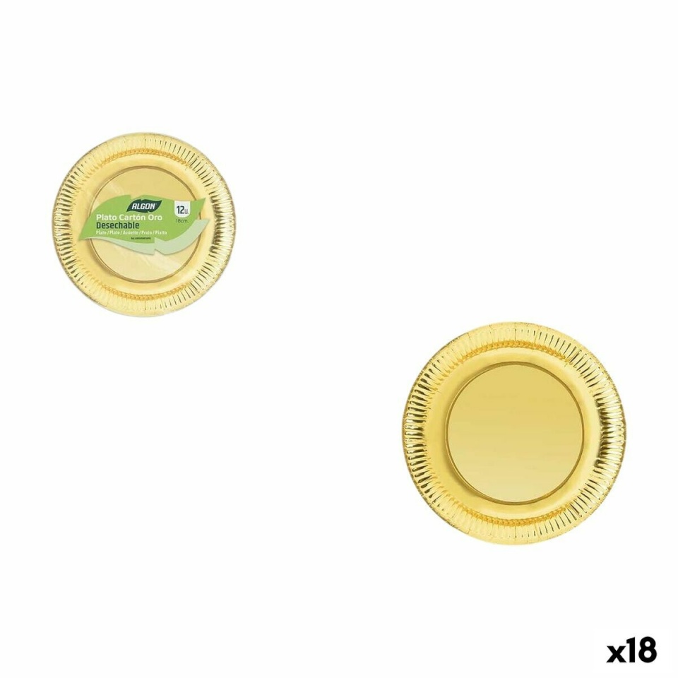 Algon Taldrikute komplekt kuldne 18cm 12tk (18tk)