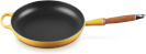Le Creuset pann Signature Cast Iron Pan with Wooden Handle, 28cm, kollane