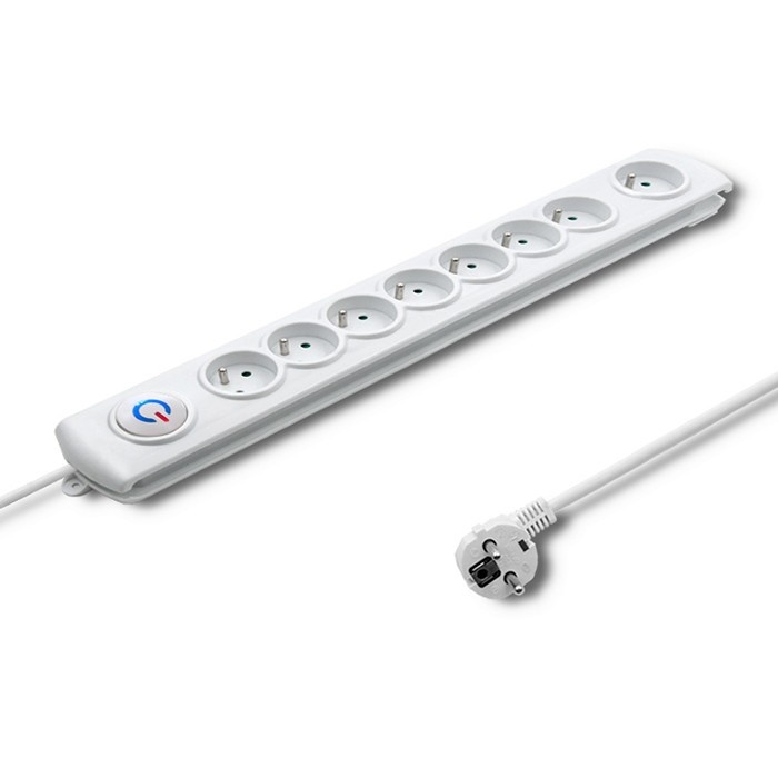 Qoltec pikendusjuhe Surge protector 8 sockets, 1.5m
