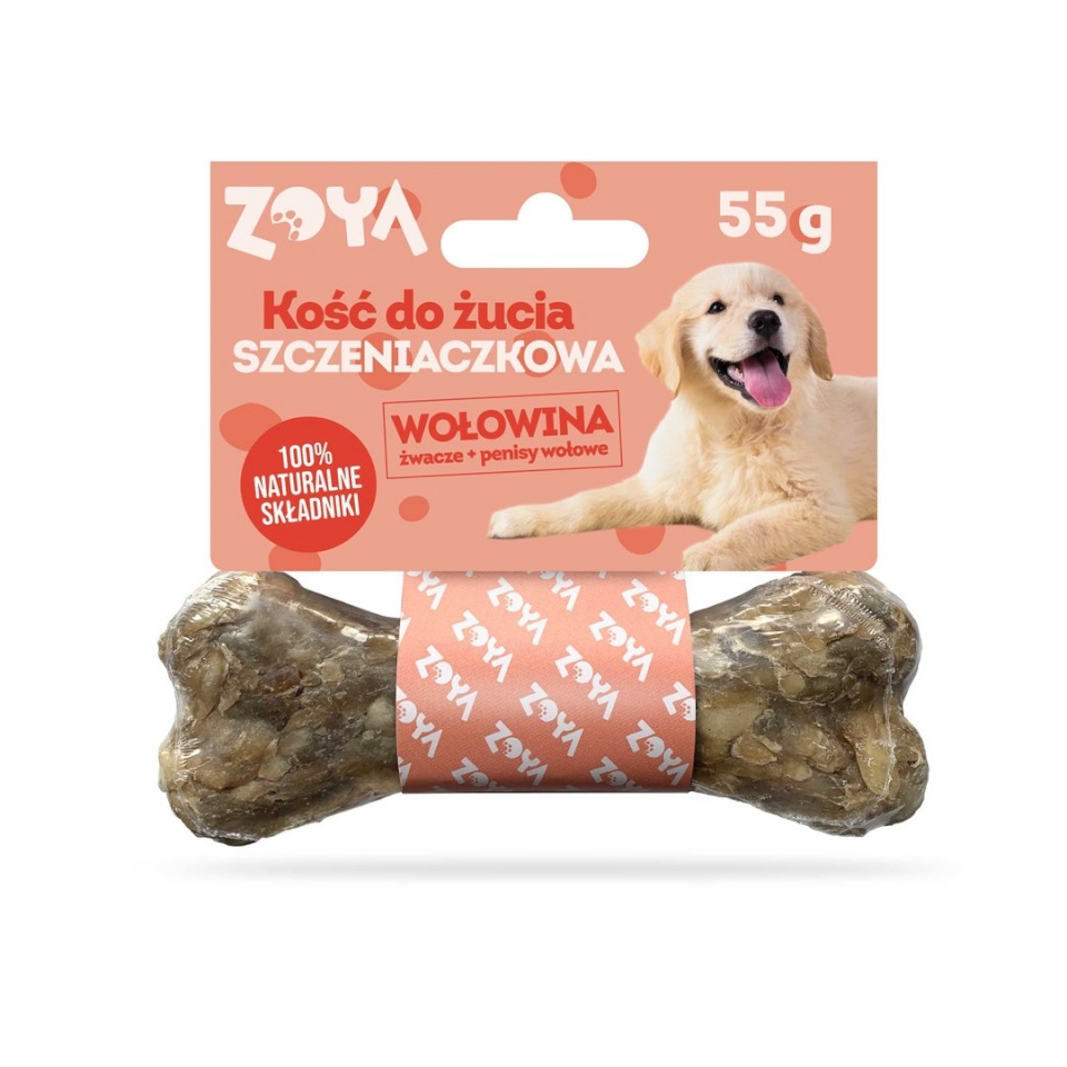 Zoya maius koerale Chewing Bone Puppy Beef, 55g