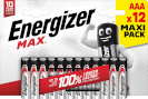 Energizer patarei Energizer Max Alkaline AAA DHP12