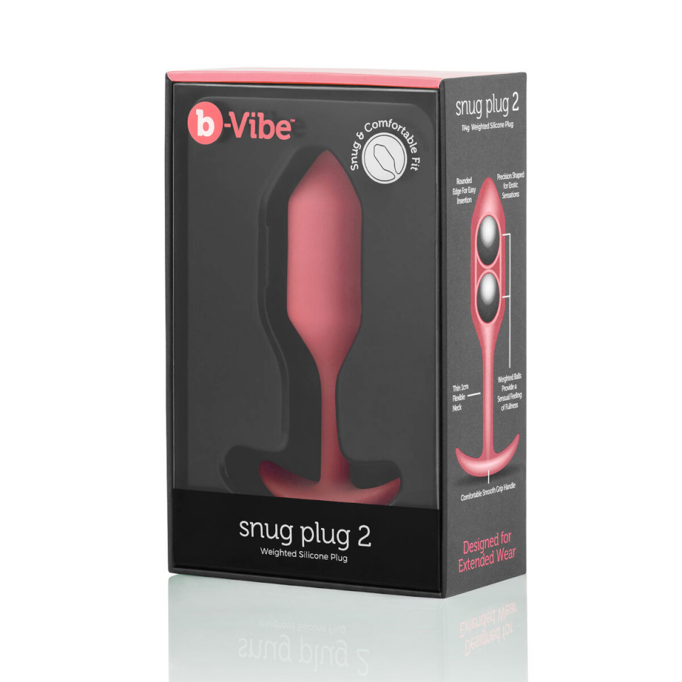 B-Vibe Anaaltapp B-Vibe 2 Korallpunane