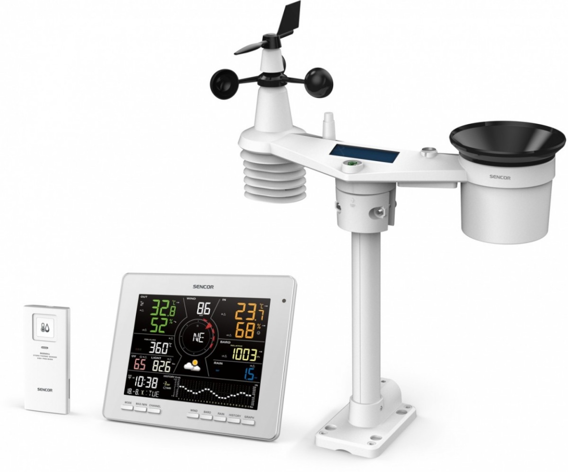 Sencor termomeeter SWS 16600 Professional Weather Station, valge