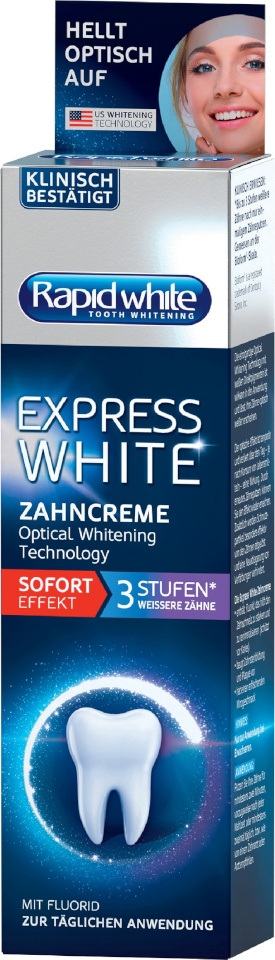 Rapid White valgendav hambapasta Express, 75ml 