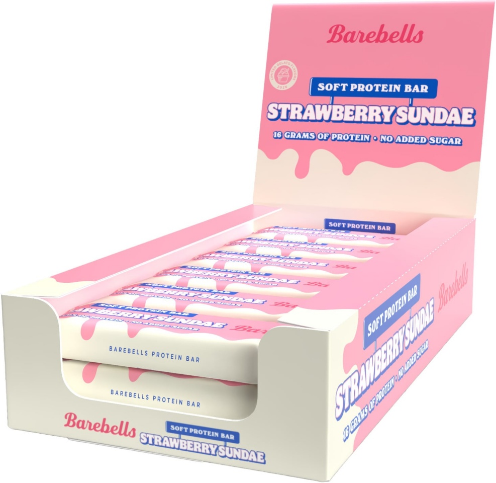 Barebellsi proteiinibatoon maasika-jäätisega, 55 g, 12 tk pakis