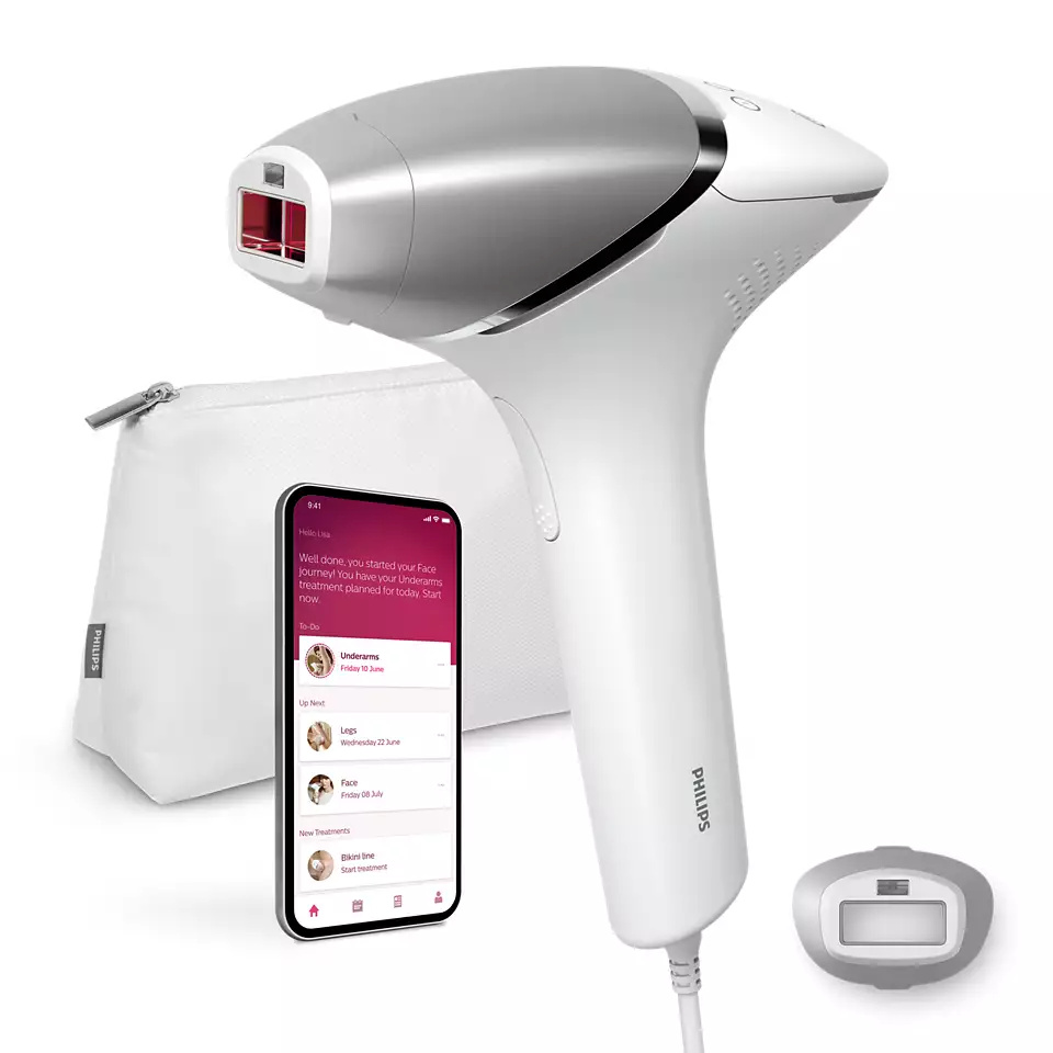 Philips fotoepilaator BRI940/00 Lumea Prestige Hair Removal Device, valge/hõbedane