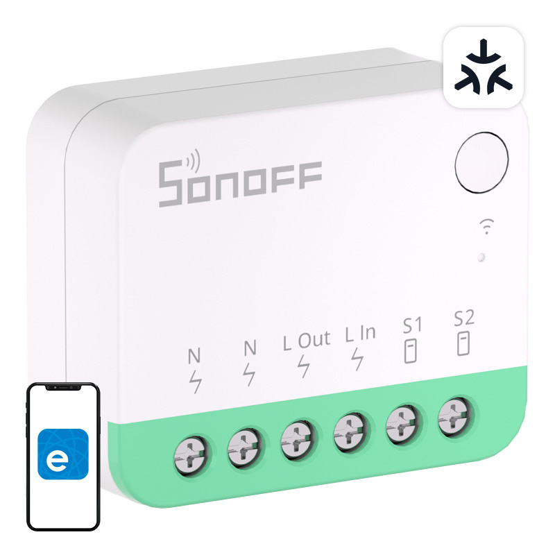 Sonoff nutikodu moodul MINIR4M Matter Smart WiFi Mini Switch, valge