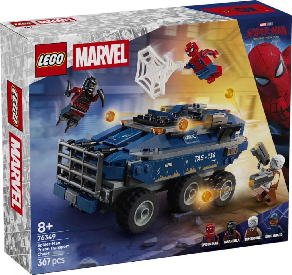 LEGO klotsid 76349 Marvel Super Heroes Spider-Man Jagt den Gefängnistransporter