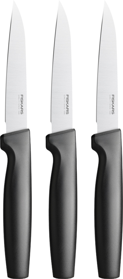 Fiskars nugade komplekt Functional Form Universal Knife Set, 3tk, must
