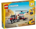 LEGO klotsid 31146 Creator 3-in-1 Flatbed Truck with Helicopter