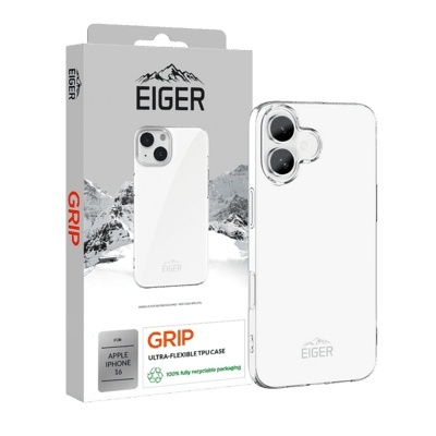 Eiger kaitsekest Grip Case iPhone 16 Transparent, läbipaistev