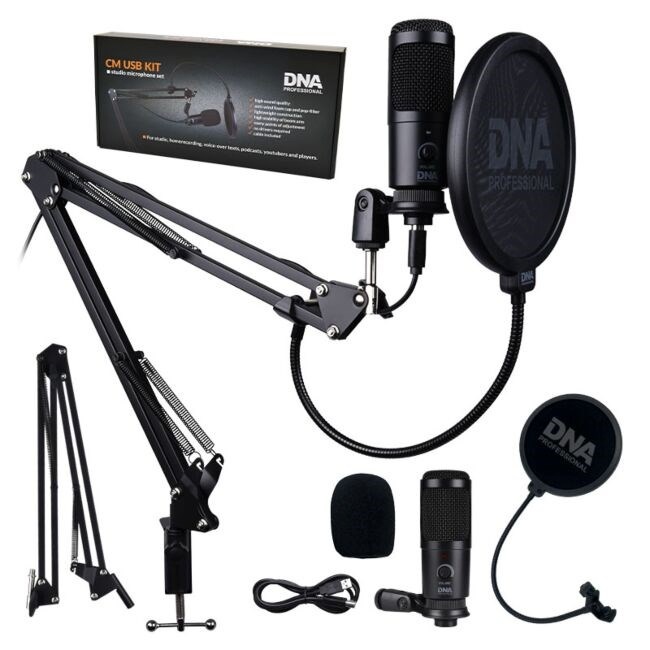 DNA PROFESSIONAL mikrofon DNA CM USB KIT - podcast kit