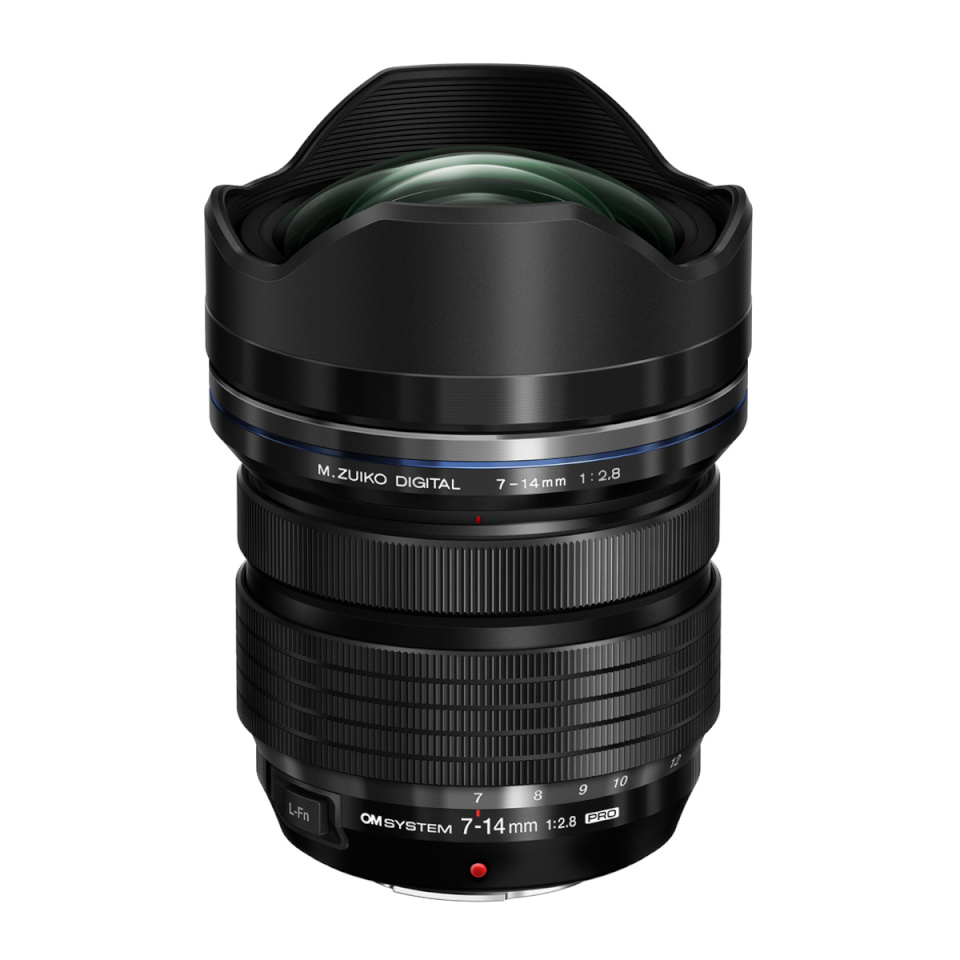 OM SYSTEM M.Zuiko ED 2.8/7-14 mm PRO must, objektiiv
