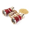 Braun binokkel Opera 3x25 kuldne/burgundrot