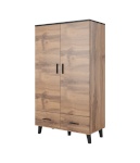 Cama Meble riidekapp wardrobe LOTTA 2D2D wotan oak + mat must
