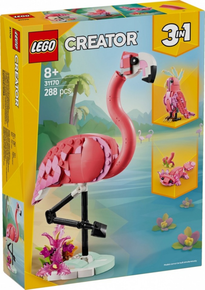 LEGO klotsid 31170 Creator 3-in-1 Rosa Flamingo