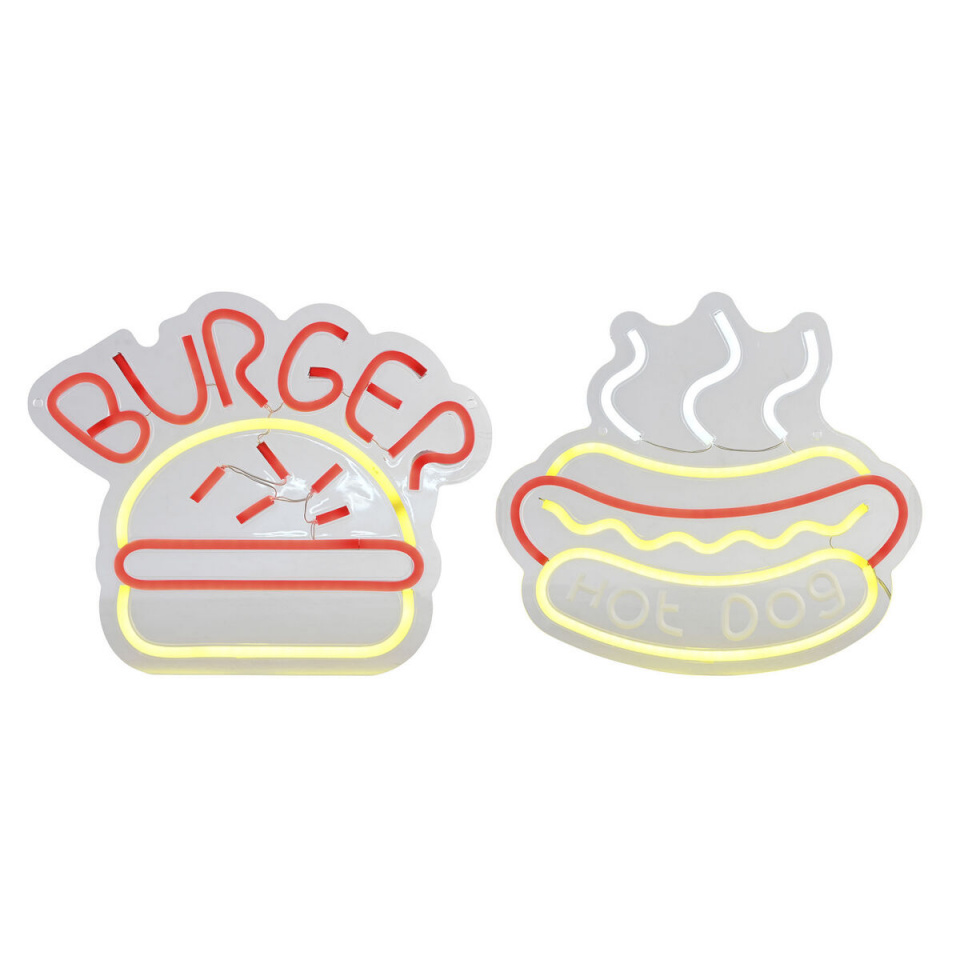 Home ESPRIT Valgustikaunistus Akrüül Linna 30x1,5x28cm (2tk)