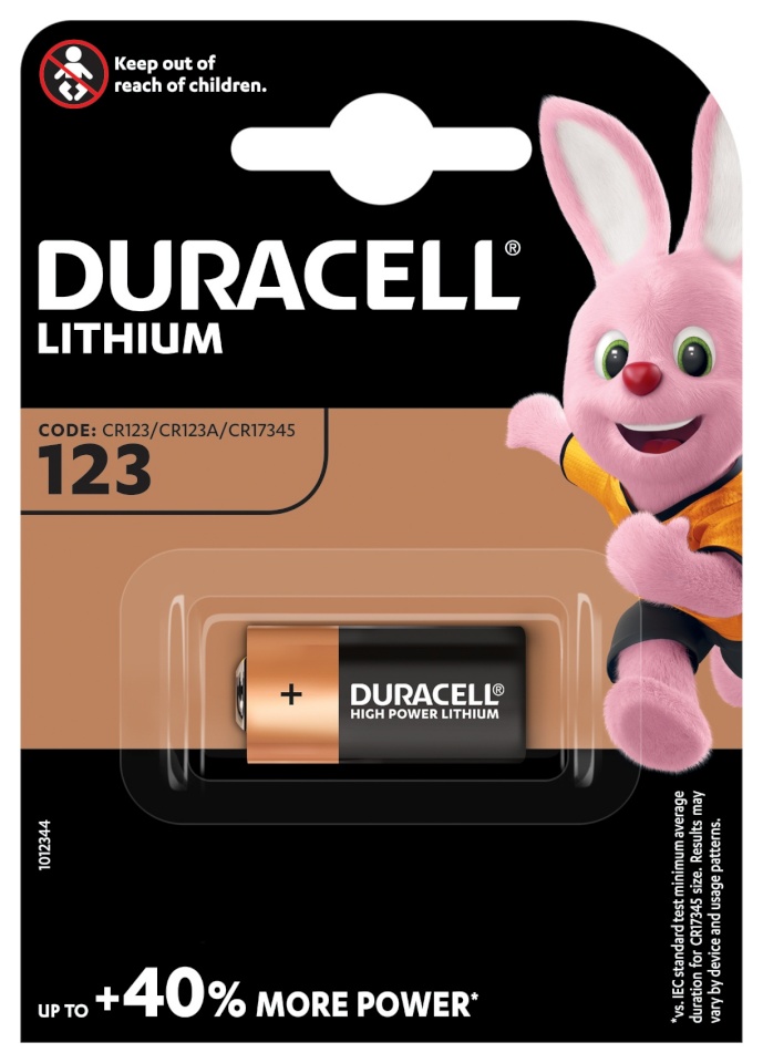 Duracell patarei CR 123/3V 1tk.