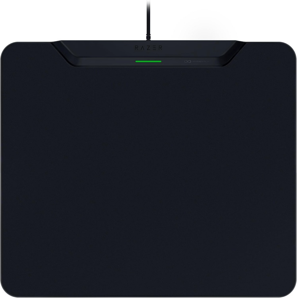 Razer hiirematt | Wireless Charging Gaming Mouse Mat and Puck, Hard Edition | HyperFlux V2 Wireless Charging System | Gaming Mouse Mat | 360 x 311 mm | must