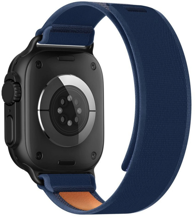 Tech-Protect kellarihm Nylon Elite Apple Watch 44/45/46/49mm, navy/oranž