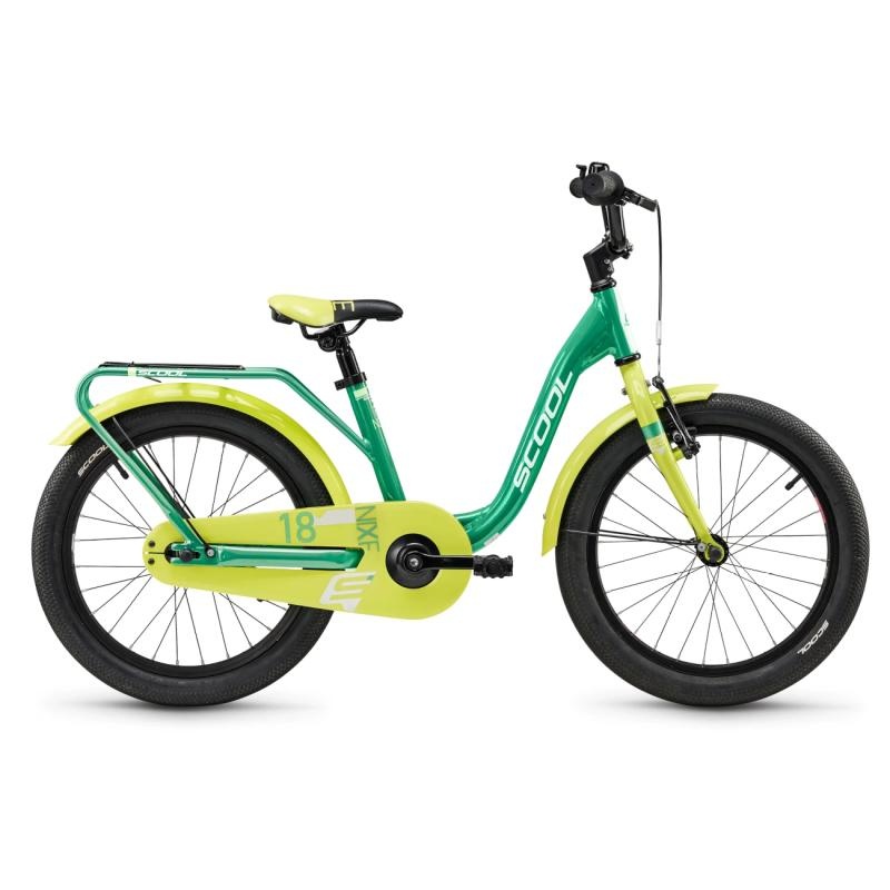 S´COOL laste jalgratas niXe, 18" Green/Lime