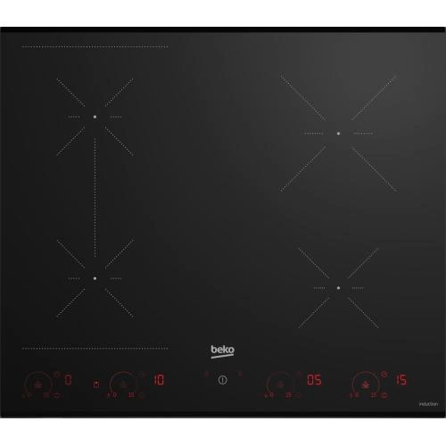 Beko pliidiplaat HII64822SUFT 4 x Induktsioon, 60cm, must, faasitud serv
