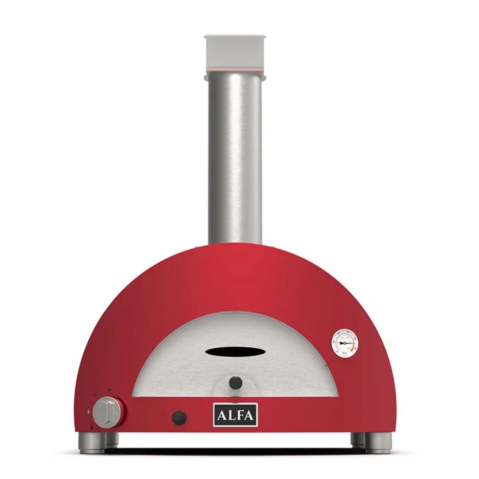 Alfa Forni pitsaahi Moderno 1 Pizza Gas Oven, punane