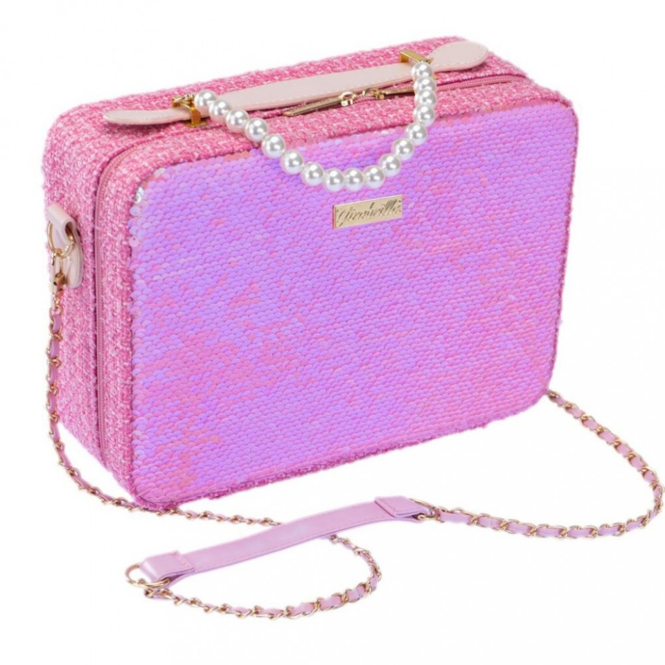 Nice Suitcase Make-up dark roosa