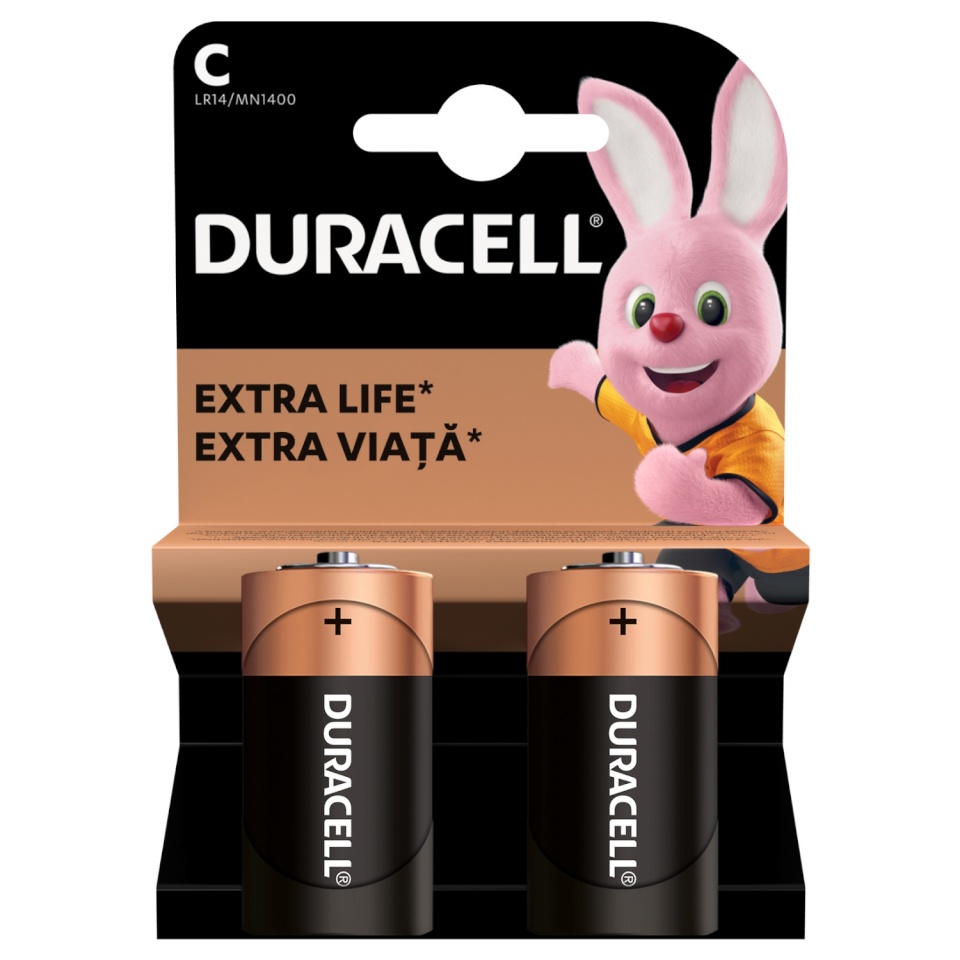 Duracell patarei C/MN1400 2tk.